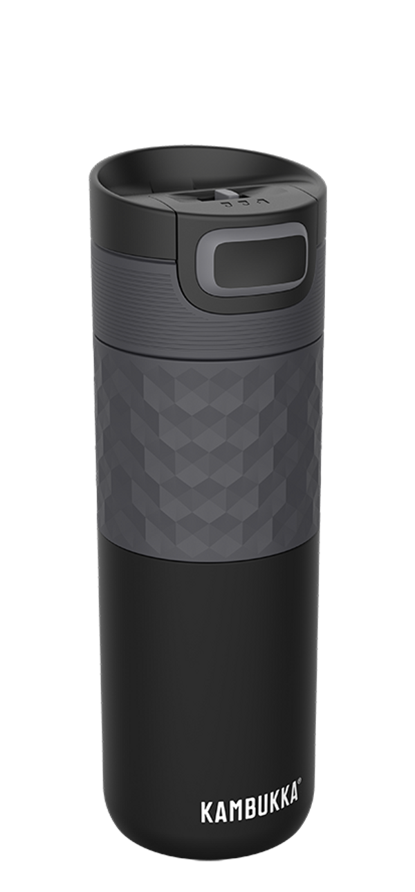 Etna Grip 3-in-1 Snapclean® 500ml Travel Mug Black Steel